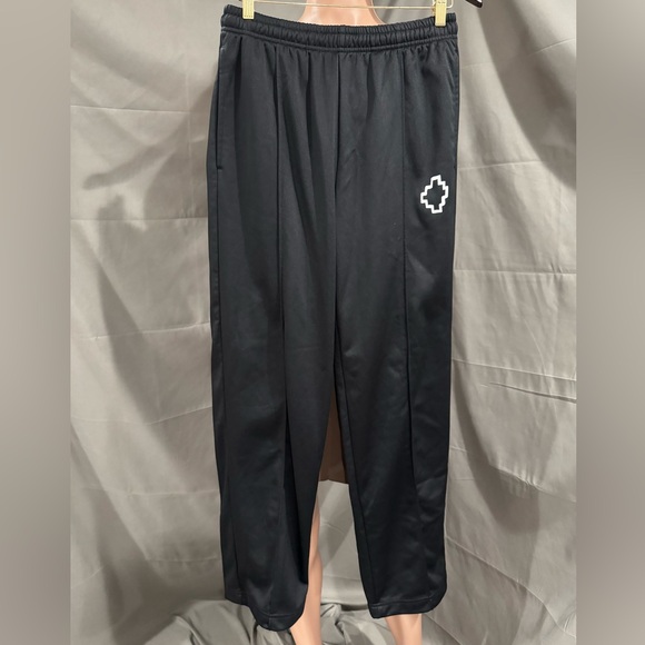 Marcelo Burlon County Of Milan Straight Leg Track Pants size Medium Black